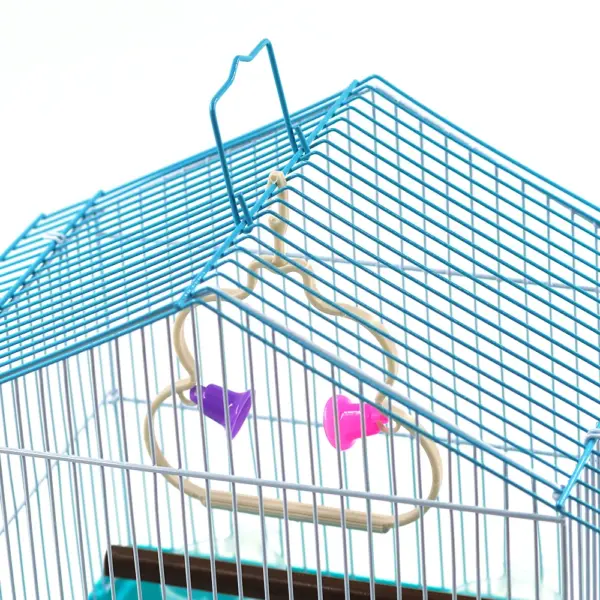 Geruch & Lächeln Vogelkäfig Zubehör Käfig Comederos Schaukel ständer Stick 23x17x26cm Indoor Outdoor hängende Vogelkäfige - Image 4