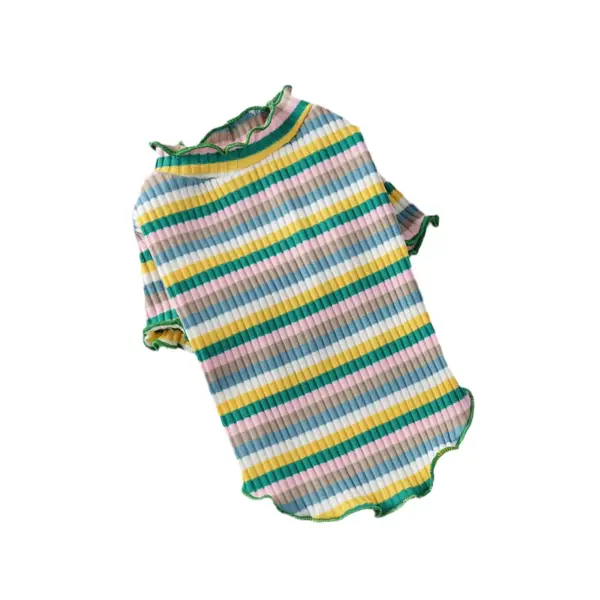 Bunte Streifen Sphynx Katze Weste Shirt für kleine Katzen Katten Kedi Baumwolle Welpen Hund Haustier Kleidung mascotas Kleidung ropa para gatos - Image 7