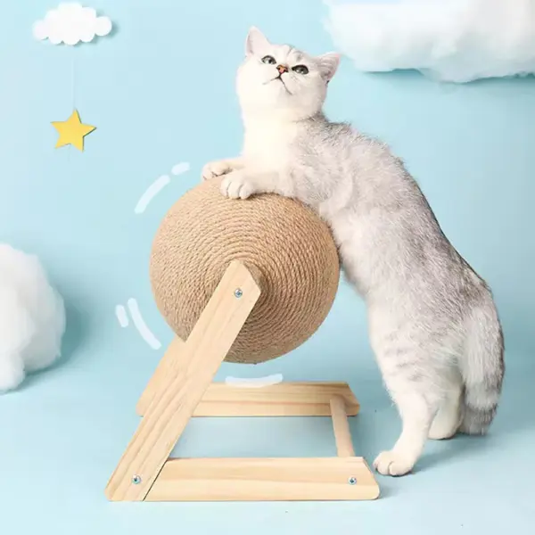 Katze Kratzen Ball Spielzeug Kätzchen Sisal Seil Ball Bord Schleifen Pfoten Spielzeug Katzen Scratcher Tragen-beständig Haustier Möbel liefert - Image 14