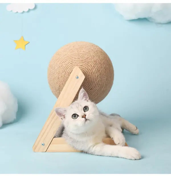 Katze Kratzen Ball Spielzeug Kätzchen Sisal Seil Ball Bord Schleifen Pfoten Spielzeug Katzen Scratcher Tragen-beständig Haustier Möbel liefert - Image 11