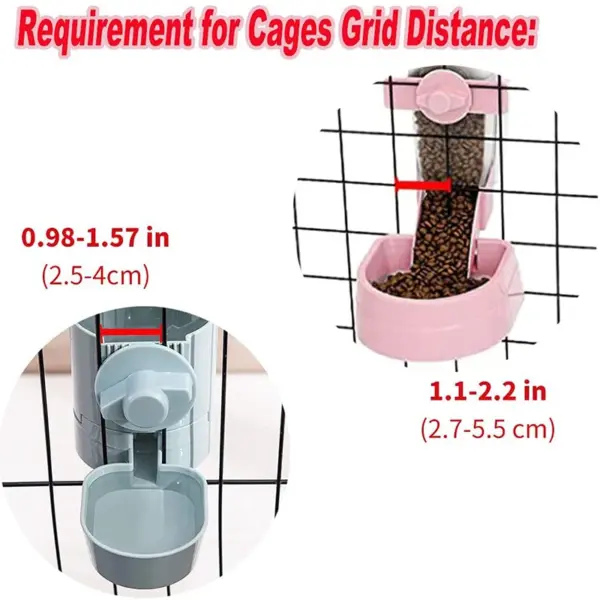 Automatische Pet Schüsseln Käfig Hängen Feeder Pet Wasser Flasche Lebensmittel Behälter Spender Schüssel Für Welpen Katzen Kaninchen Haustier Fütterung Produkt - Image 3