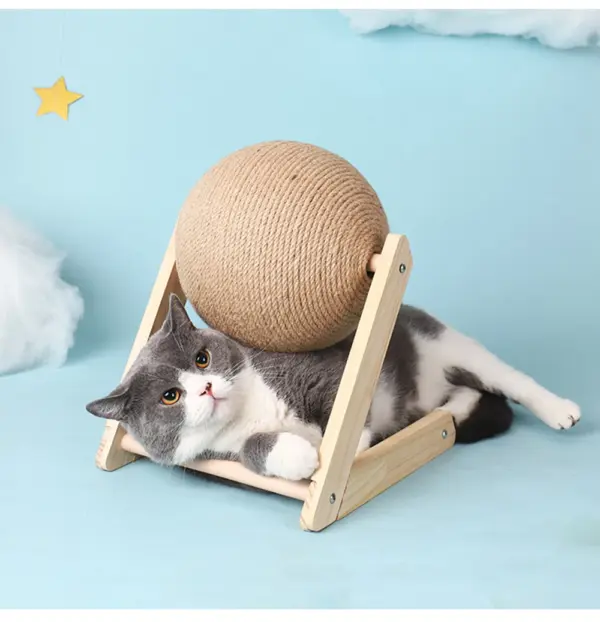 Katze Kratzen Ball Spielzeug Kätzchen Sisal Seil Ball Bord Schleifen Pfoten Spielzeug Katzen Scratcher Tragen-beständig Haustier Möbel liefert - Image 10
