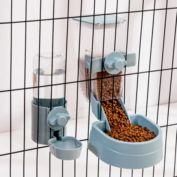 Automatische Pet Schüsseln Käfig Hängen Feeder Pet Wasser Flasche Lebensmittel Behälter Spender Schüssel Für Welpen Katzen Kaninchen Haustier Fütterung Produkt
