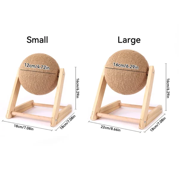 Cat Scratching Ball Toy Kitten Sisal Rope Ball Board Grinding Paws Toys Cats Scratcher Wear-resistant Pet Furniture supplies - Image 6