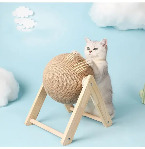 Katze Kratzen Ball Spielzeug Kätzchen Sisal Seil Ball Bord Schleifen Pfoten Spielzeug Katzen Scratcher Tragen-beständig Haustier Möbel liefert - Image 13