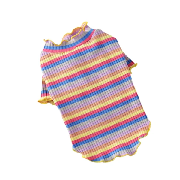 Colorful Stripe Sphynx Cat Vest Shirt for Small Cats Katten Kedi Cotton Puppy Dog Pet Clothes mascotas Clothing ropa para gatos - Image 8