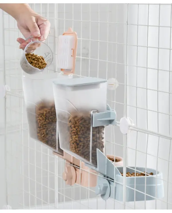 Automatische Pet Schüsseln Käfig Hängen Feeder Pet Wasser Flasche Lebensmittel Behälter Spender Schüssel Für Welpen Katzen Kaninchen Haustier Fütterung Produkt - Image 22