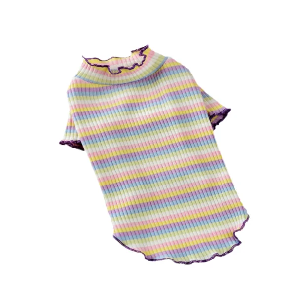 Colorful Stripe Sphynx Cat Vest Shirt for Small Cats Katten Kedi Cotton Puppy Dog Pet Clothes mascotas Clothing ropa para gatos - Image 9