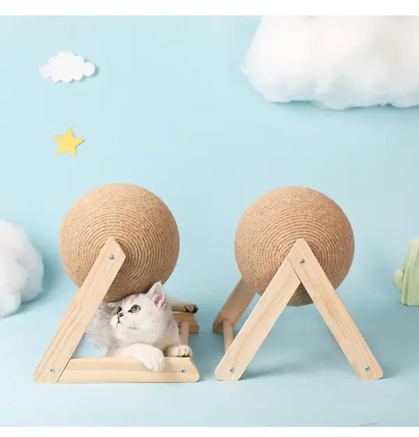 Katze Kratzen Ball Spielzeug Kätzchen Sisal Seil Ball Bord Schleifen Pfoten Spielzeug Katzen Scratcher Tragen-beständig Haustier Möbel liefert - Image 15