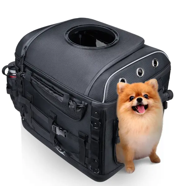 Motorrad Haustier Tasche Haustier Hund Träger mit Beifahrersitz Gepäckträger Für Yamaha MT07 MT09 R1 Für Touring Street Glide Road King - Image 14