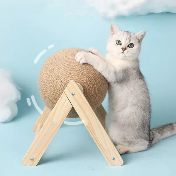 Katze Kratzen Ball Spielzeug Kätzchen Sisal Seil Ball Bord Schleifen Pfoten Spielzeug Katzen Scratcher Tragen-beständig Haustier Möbel liefert