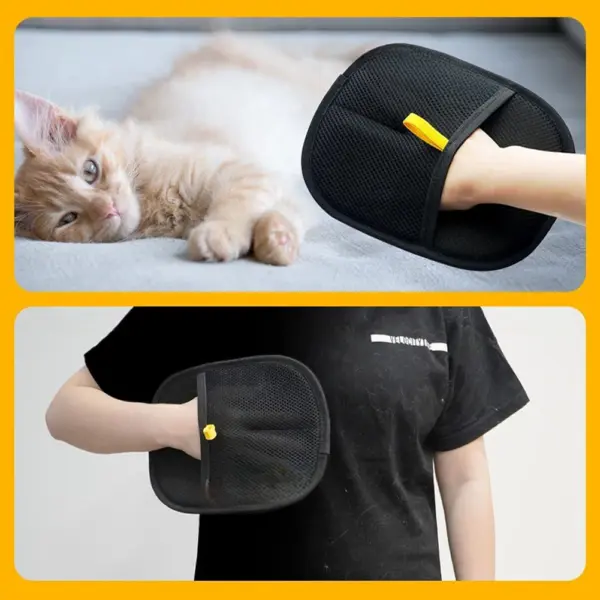 Haustierpflege-Handschuhe, statische Entstaubungsbürste, Haustierhaarentferner-Bürste, Entfernung von Hunde- und Katzenhaaren von Sofa, Teppich, Kleidung, Haustierbedarf - Image 2