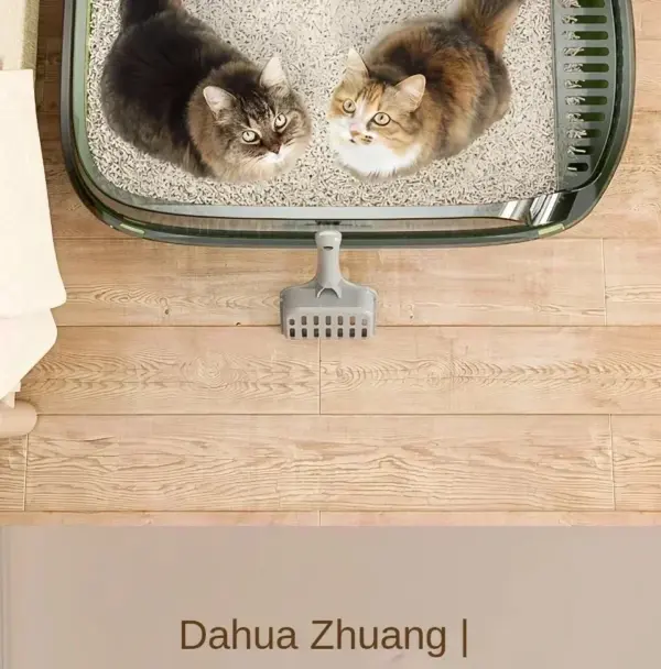 Kitty Sandbox Katzentoilette, halbgeschlossen, spritzwassergeschützt, Katzentoilette, Reinigungsbecken, Zubehör, Haustiertoilette, Kätzchenablage, Bettpfanne - Image 15