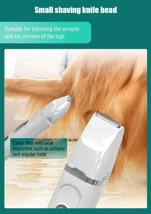 Hund Haar Clippers Pflege Elektrische Pet Clipper Professionelle Stille Haar Cutter USB Aufladbare Hundesalon Clipper - Image 13