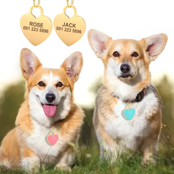 Personalisiertes Namensschild für Hunde und Katzen, glitzernde Strasssteine, Welpen, Kätzchen, Anti-Verlust-Haustierhalsband, Zubehör, kostenlose gravierte Haustierprodukte - Image 5