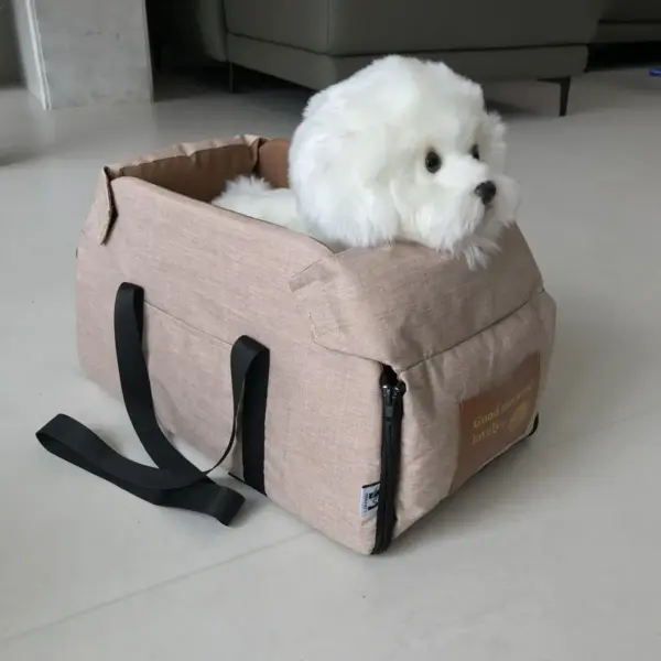 Tragbarer Haustier-Autositz, zentrale Sicherheit, für Reisen, Katzen, Hundebett, Transport, Hundeträger, Schutz, Hundetaschen, für mittelgroße/kleine Hunde und Katzen - Image 11
