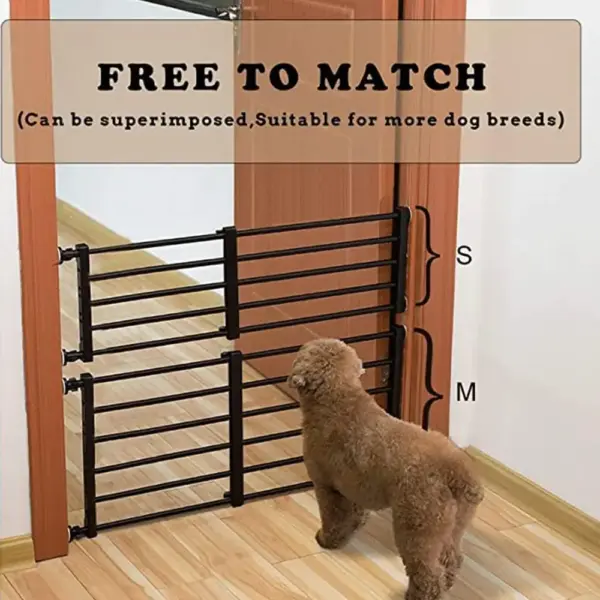 Indoor-Hundetor, einziehbarer freistehender Zaun, nagelfreie, wiederverwendbare Haushaltstür für kleine und mittelgroße Hunde, Welpenzaun, Haustierbedarf - Image 10