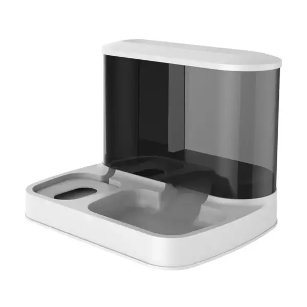 2-in-1-Aufbewahrungsbehälter für Haustiere, automatischer Futterspender für trockene Lebensmittel, großer sichtbarer Wasserbrunnen für Haustiere, automatischer Futterspender für Haustiere - Image 7