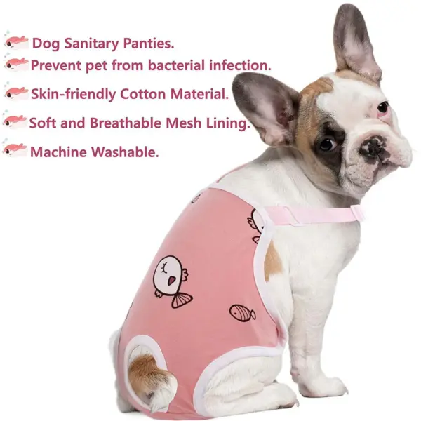 Hundewindel-Hygienehöschen mit Hosenträgern, physiologische Haustierhose, verstellbare, bequeme Unterwäsche für Hunde - Image 2