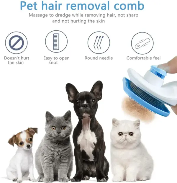 Dog Hair Remover Brush Cat Dog Hair Grooming And Care Comb For Long Hair Dog Pet Removes Hairs Cleaning Bath Brush Dog Supplies - Image 16