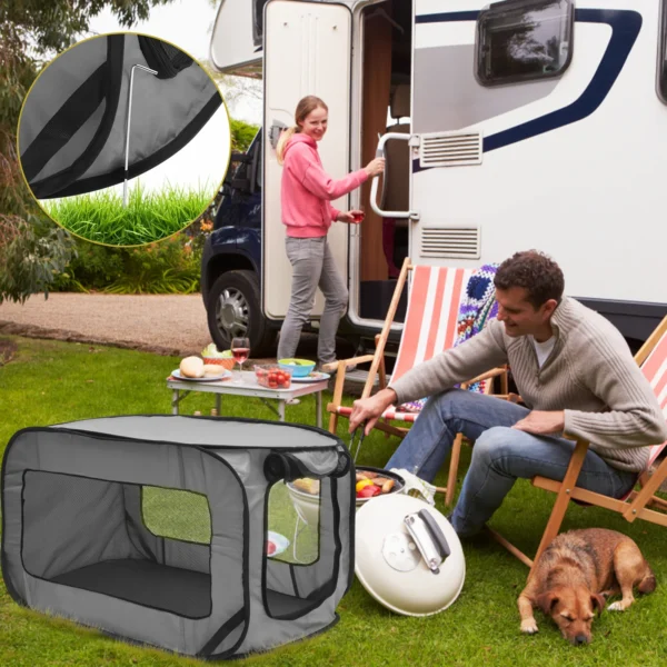 Portable Dog Kennel Foldable Pop Up Dog Travel Crate Small Dog Tent Crates Cage Car Seat Kennel for Indoor Outdoor Pet New - Image 4