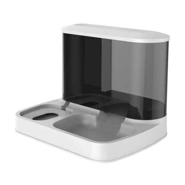2-in-1-Aufbewahrungsbehälter für Haustiere, automatischer Futterspender für trockene Lebensmittel, großer sichtbarer Wasserbrunnen für Haustiere, automatischer Futterspender für Haustiere - Image 7