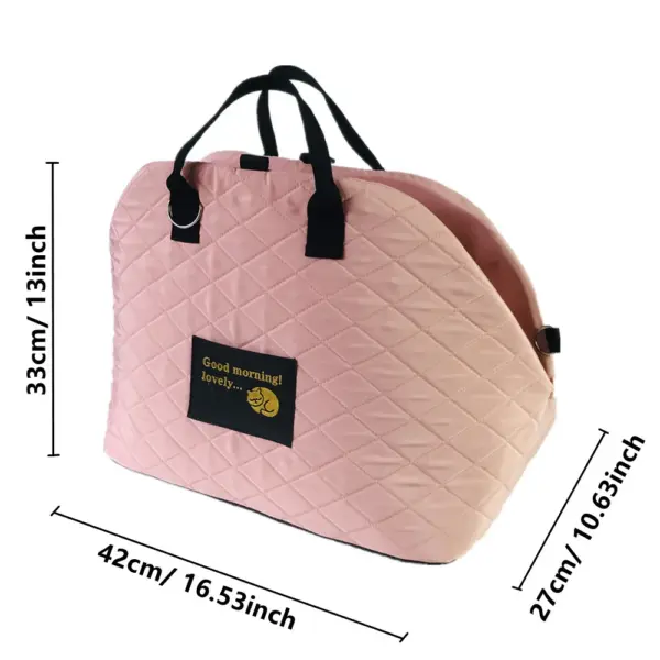Tragbare warme Zwinger-Tragetasche für Hunde, Autositzkontrolle, rutschfeste Hundeträger, sicher, für Welpen, Katzen, Haustierbett, Chihuahua-Haustierprodukte - Image 4