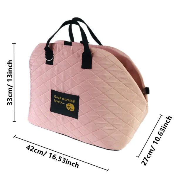 Portable Warm Kennel Pet Dog Carrier Bag Car Seat Control Nonslip Dog Carriers Safe, Puppy Cat Pet Bed Chihuahua Pet Products - Image 4