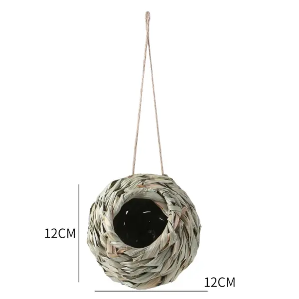 1pc Natürliche Handgemachte Stroh Vogel Nest Taube Haus Papagei Nest Warme Haustier Schlafzimmer Hof Kleine Tier Vogel Käfige - Image 10