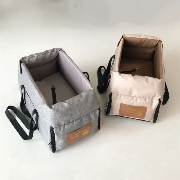 Tragbarer Haustier-Autositz, zentrale Sicherheit, für Reisen, Katzen, Hundebett, Transport, Hundeträger, Schutz, Hundetaschen, für mittelgroße/kleine Hunde und Katzen - Image 13