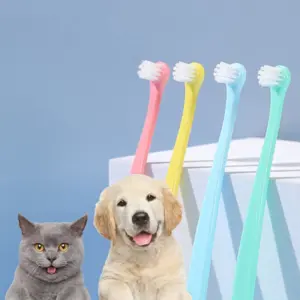 Hund Zahnbürste Hund Zähne Reinigung Kleine Kopf Bürste für Hunde Zähne Mund Reinigung Werkzeuge Hundesalon Katze Zahnbürste Haustier Produkte