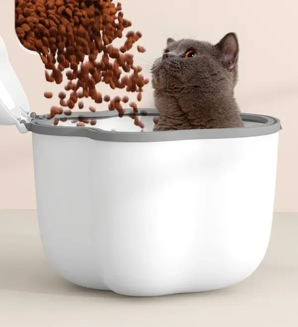 Große Hundefutter Lagerung Eimer Tiernahrung Lagerung Eimer Lebensmittel Dichtung Feuchtigkeit-beständig Katze Trockenfutter Eimer Lagerung Box Pet Snacks Eimer - Image 21