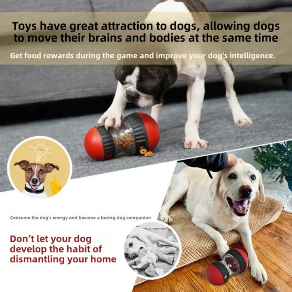 Haustier Hund Rollen Undichte Lebensmittel Ball Lebensmittel Grade Material Slow Food Training Slow Food Hund Spielzeug Hund Schüssel Pet Liefert Hund - Image 2