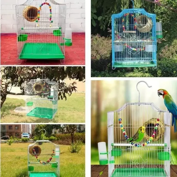 Wasserspender für Vogelkäfige, Vogeltassen, Flaschen, Spatzen, Papageien, Wellensittiche, Nymphensittiche und Turteltauben, Futterspender und Tränke - Image 3