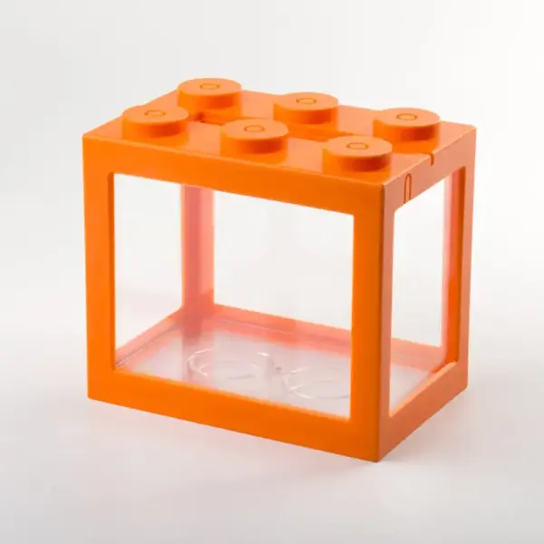 Aquarium Aquarium kreative mehrfarbige stapelbare Bausteine ökologisch für kleine Reptilien Haustier Box Landschaft Algen Dekoration - Image 10