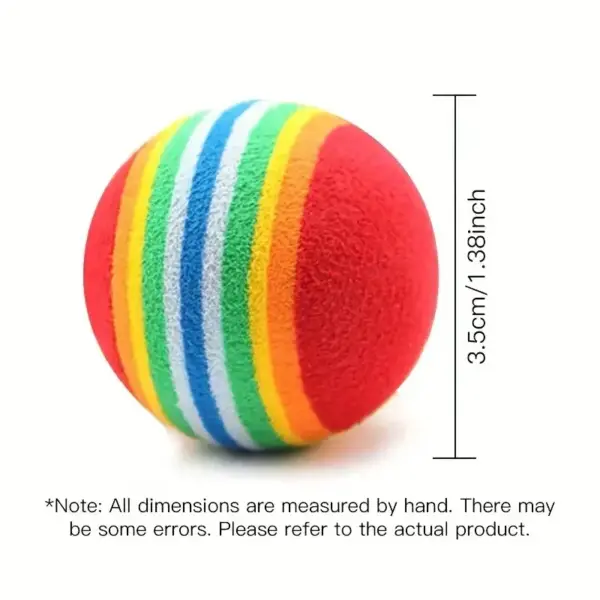 Interaktive Katzenspielzeugbälle für Hauskatzen, bestes Kätzchen-Lieblingsgeschenk, weicher Schaumstoffball, Verfolgungsjagd, ruhiges Spielen von Katzen, Haustierzubehör - Image 6