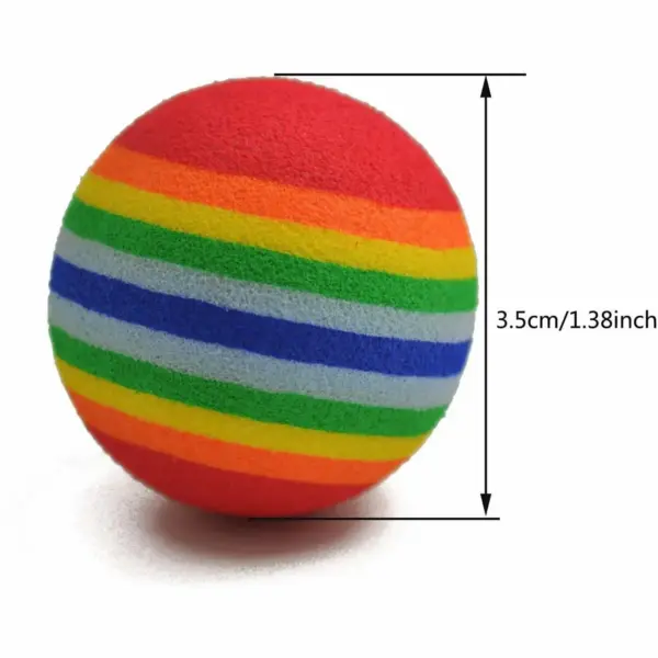 Interaktive Katzenspielzeugbälle für Hauskatzen, bestes Kätzchen-Lieblingsgeschenk, weicher Schaumstoffball, Verfolgungsjagd, ruhiges Spielen von Katzen, Haustierzubehör - Image 8