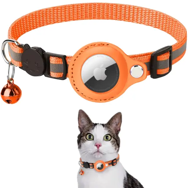 Airtag Case Halsband für Katzen mit Schutzhülle für Anti Lost Locator Tracker Hunde zubehör reflektierende Haustier halsbänder - Image 11