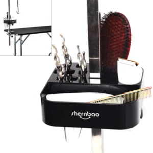 Pet Grooming Tools Groomer Tool On the bracket Dog Cat Supplies Table Scissors Dog Comb Boxes Plastic Storage Box
