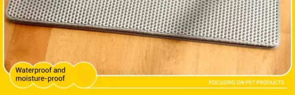 Doppelschichtige Katzenstreu-Matte, rutschfest, wasserdicht, Katzenmatte, Haustier, saubere Katzennatte, Katzentoilettenmatte, Haustier, saubere Katzentoilettenmatte - Image 11