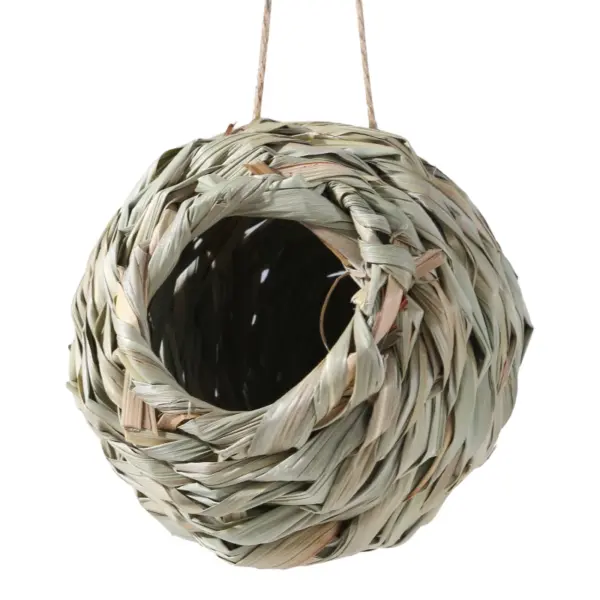 1pc Natürliche Handgemachte Stroh Vogel Nest Taube Haus Papagei Nest Warme Haustier Schlafzimmer Hof Kleine Tier Vogel Käfige - Image 29