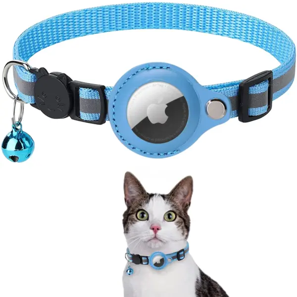 Airtag Case Halsband für Katzen mit Schutzhülle für Anti Lost Locator Tracker Hunde zubehör reflektierende Haustier halsbänder - Image 21