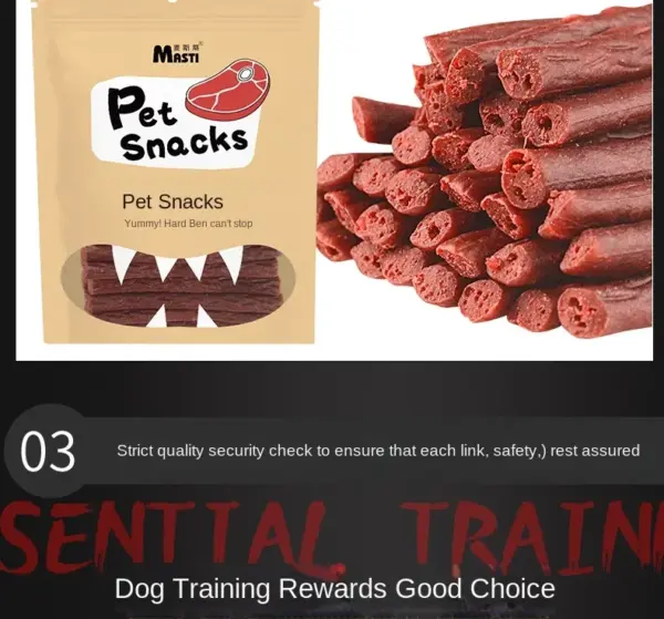 500g Haustier Snacks Hund Snacks duftende weiche Rindfleisch streifen ausgewogene Ernährung Zähne knirschen und Reinigung Hunde training Belohnung Snacks - Image 16