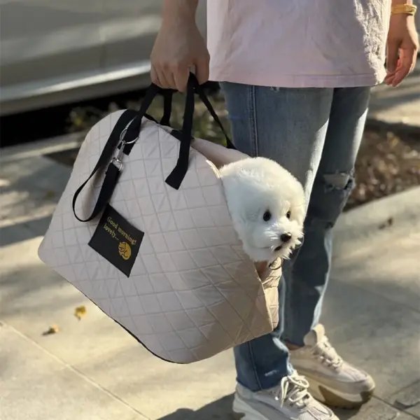 Tragbare warme Zwinger-Tragetasche für Hunde, Autositzkontrolle, rutschfeste Hundeträger, sicher, für Welpen, Katzen, Haustierbett, Chihuahua-Haustierprodukte - Image 2