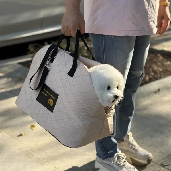 Portable Warm Kennel Pet Dog Carrier Bag Car Seat Control Nonslip Dog Carriers Safe, Puppy Cat Pet Bed Chihuahua Pet Products - Image 2