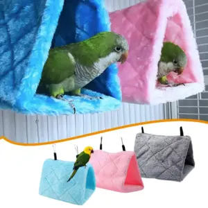 Haustier Vogelkäfige Papagei Zelt Warme Plüsch Hängematte Hängen Höhle Sittich Hütte Zelt Bett Vogel Nest Haus Schlafen Schlüpfen Zubehör