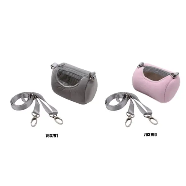 Haustierkäfig, Kreuzkörper-Zubehör, Zylinder-Design, weich, praktisch, für Haus, Reisen, tragbar, Eichhörnchen, sichtbares Netz, Hamster-Tragetasche - Image 12