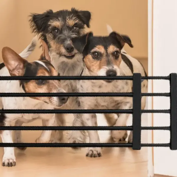 Indoor-Hundetor, einziehbarer freistehender Zaun, nagelfreie, wiederverwendbare Haushaltstür für kleine und mittelgroße Hunde, Welpenzaun, Haustierbedarf - Image 15