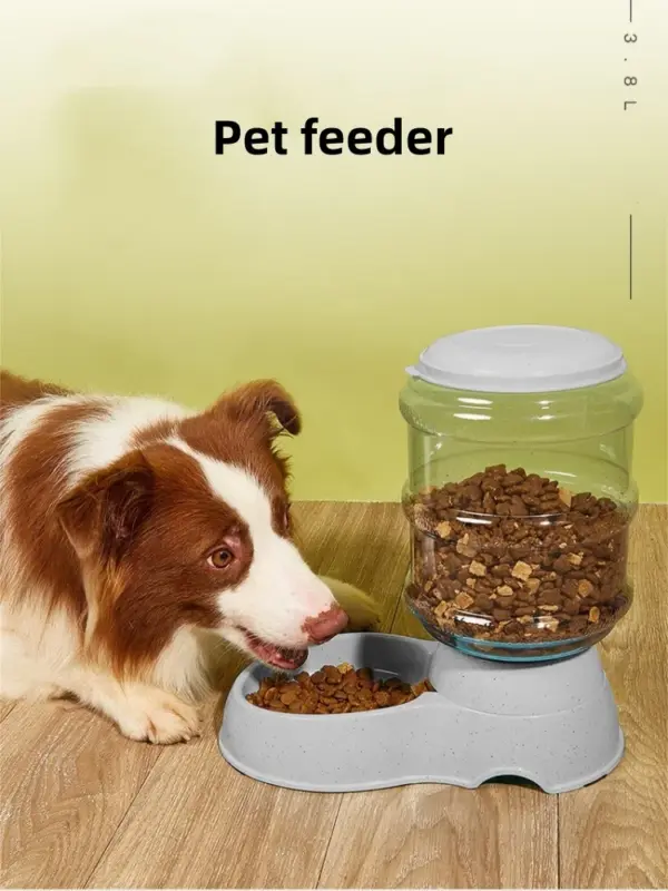 3,8 l große Kapazität Haustier Wassersp ender Hund automatische Fütterung kleine Hundefutter Schüssel Simulation Trink flasche Gerät Haustier liefert - Image 15