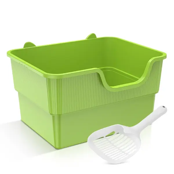 Amicura Cura Lite Katzentoilette, halbgeschlossen, spritzwassergeschütztes Katzentoilette, Reinigung, extragroße Katzentoilette, Haustiertablett, Bettpfanne - Image 8